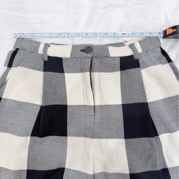 Mara Hoffman Dita Pant in Black/Cream Ensenada Plaid. Size 12 - Picture 5 of 8
